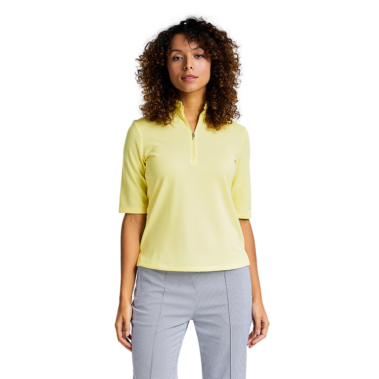 Noa 3/4 Sleeve Pique Polo Shirt